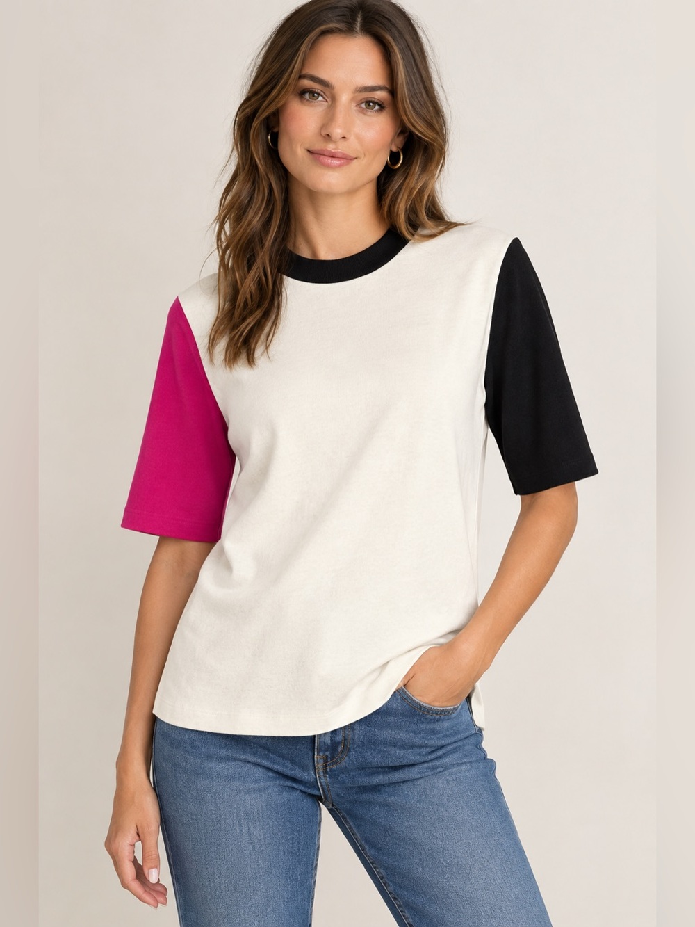 G/Fore Womens Golf Featherweight Moc Color Block Top (T2)